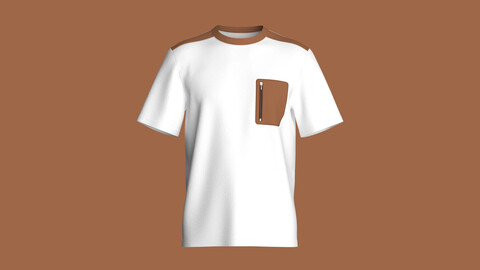 Men Zip Pocket T-Shirt