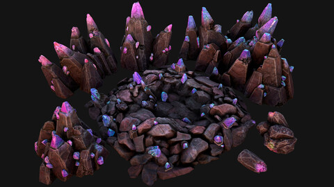 Deposits of Gems and Crystals for Dungeon and Mine