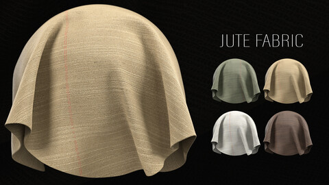 JUTE FABRIC - 4K TEXTURES + SBS GRAPH