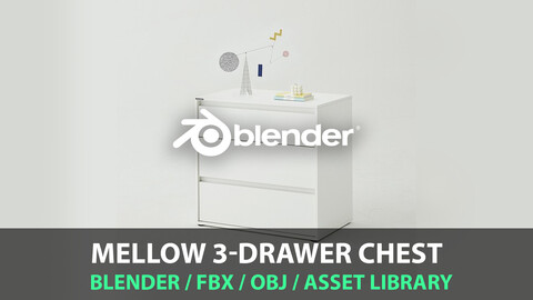 Mellow 3-drawer chest