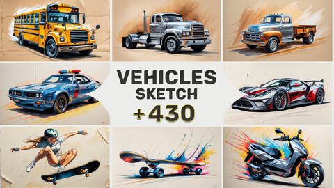 430 Vehicles Sketch Reference Images | Reference Images