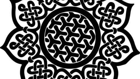 Celtic Knot Mandala, svg vector file, laser cut file, cricut file, engraving file, cnc cut file, DXF file, Eps file