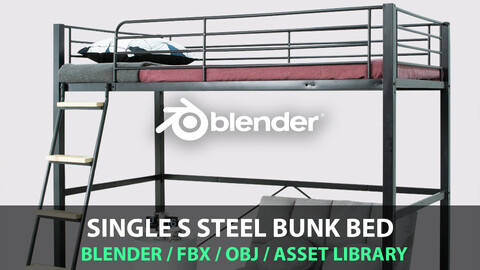 Single S steel bunk bed