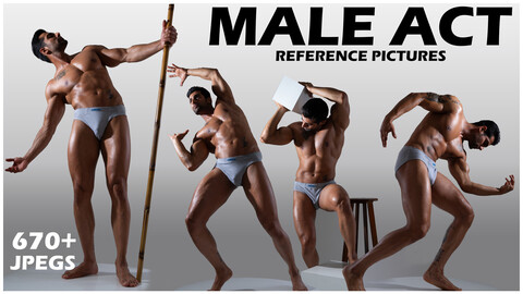 Male Anatomy-Reference Photo Package For Artists- 670+ JPEGs noAI