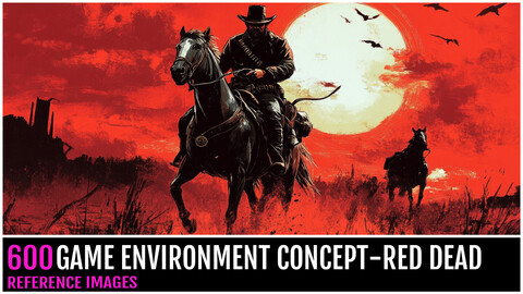 600 Game Environment Concept - Red Dead