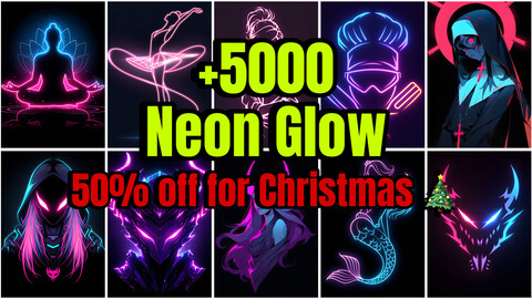 +5000 Neon glow