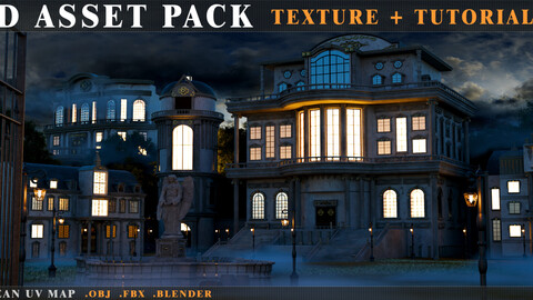 3D asset pack tutorial & texture