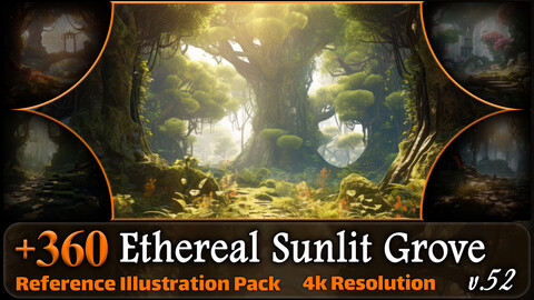 360 Ethereal Sunlit Grove Reference Pack | 4K | v.52