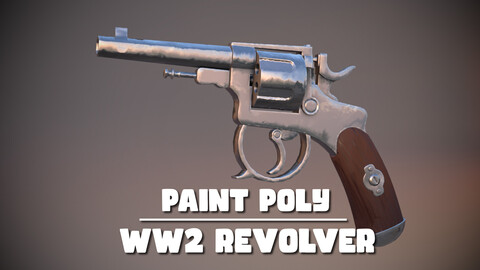 Paint Poly - Stylized WW2 Revolver