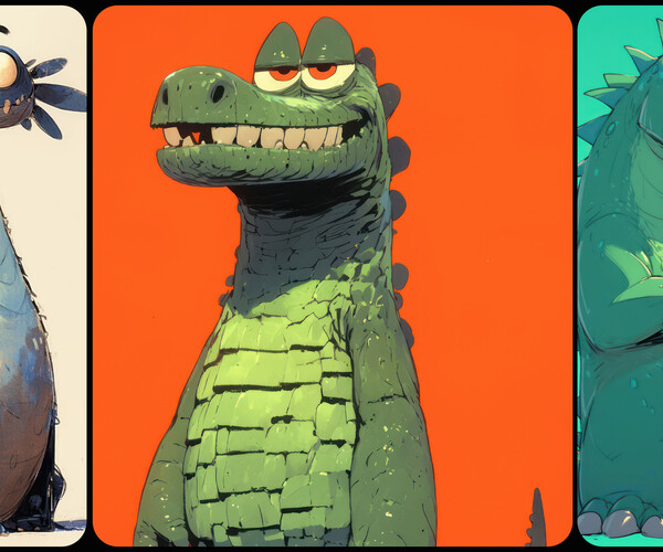 ArtStation - 250 Ogopogo - Cartoon Character Reference Image Pack v.138 ...