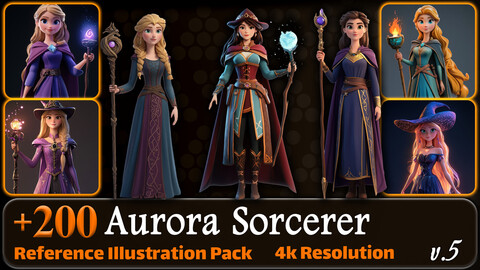 200 Aurora Sorcerer Reference Pack | 4K | v.5