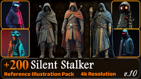 200 Silent Stalker Reference Pack | 4K | v.10