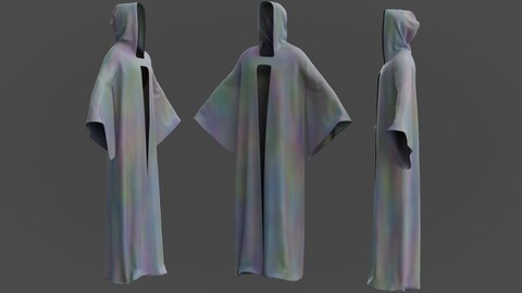 3D Men's Hooded Robe - Action Robe