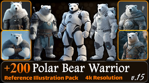 200 Polar Bear Warrior Reference Pack | 4K | v.15