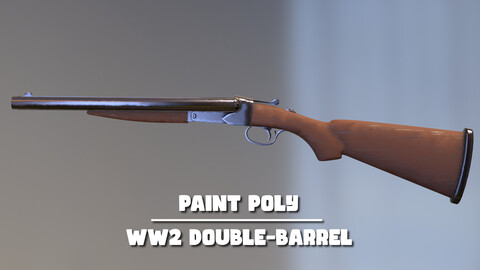 Paint Poly - WW2 Double Barrel Shotgun