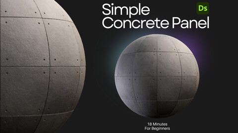 Free Tutorial - Create Simple Concrete Panel in Substance Designer