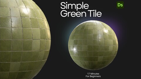 Free Tutorial - Create Simple Green Tile in Substance Designer