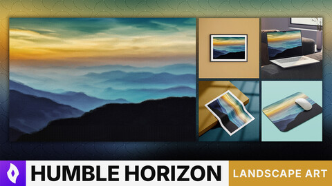 MATTE PAINTING: "Humble Horizon" | Landscape Art