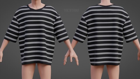 3D Men's Stripes Short Sleeve T Shirt Grunge Tee Harajuku Oversized Sweatshirt Goth Streetwear