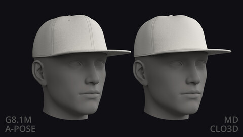 BASIC SNAPBACKS (6 & 5 panel) – zprj obj fbx highpoly