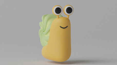 Cartoon Snail 3D model