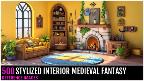 500 Stylized Interior Medieval Fantasy Environment