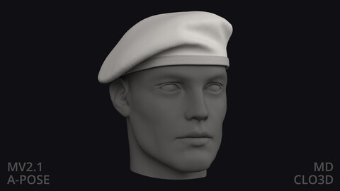 BASIC MILITARY BERET – zpac obj fbx highpoly