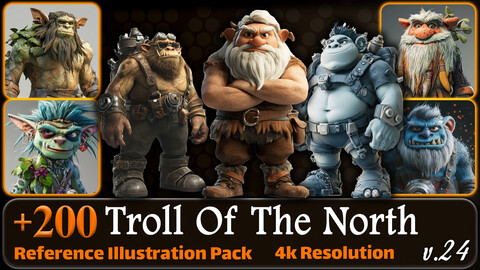 200 Troll of The North Reference Pack | 4K | v.24