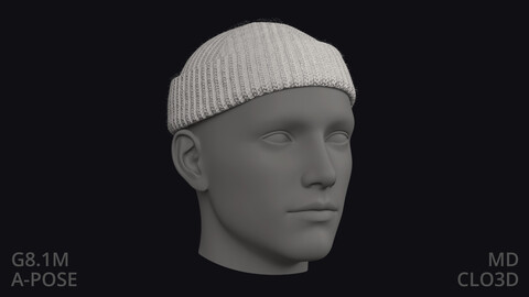 BASIC SHORT BEANIE – zpac obj fbx highpoly