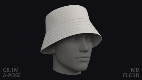 BASIC BUCKET HAT – zpac obj highpoly