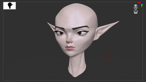 Zbrush Elf Head Stylised Characters