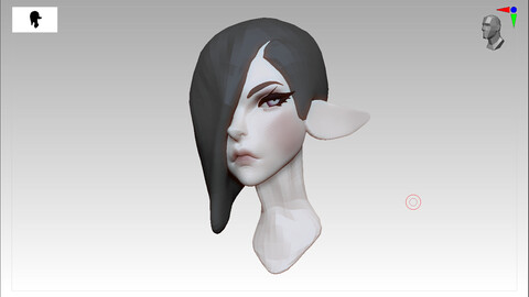 Zbrush Elf Head Stylised Characters