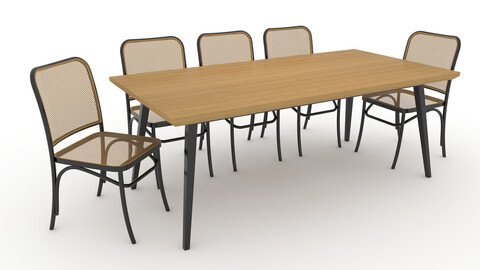 3D Model Dining Set 7