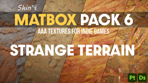 MATBOX PACK 6: STRANGE TERRAIN - SUBSTANCE MATERIALS