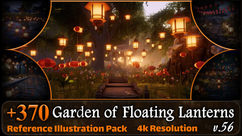 370 Garden of Floating Lanterns Reference Pack | 4K | v.56