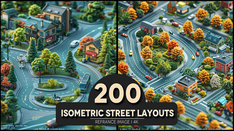 Isometric Street layouts 4K Reference/Concept Images