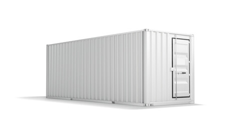 White Cargo Container - shipping steel box