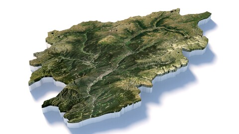 Andorra Terrain Map