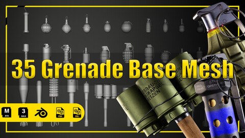 35 Grenade Base Mesh