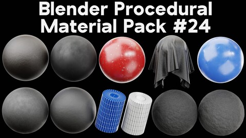 Blender Procedural Material Pack #24