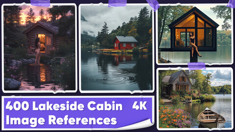 400 Lakeside Cabin Image References - Vol 01