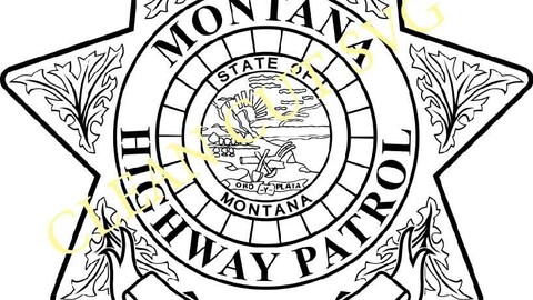 Montana Highway Patrol badge patch vector file Black white vector outline or line art file for cnc laser cutting, wood, metal engraving, Cricut file, cnc router file, vinyl cutting, digital cutting machine file