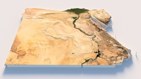 Egypt Terrain Map