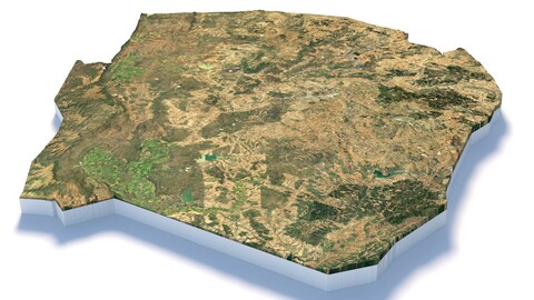 Eswatini eSwatini Terrain Map