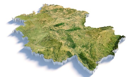 Germany Deutschland Terrain Map