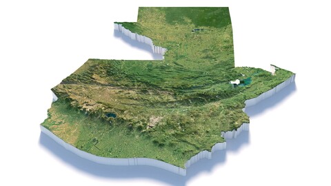 Guatemala Terrain Map