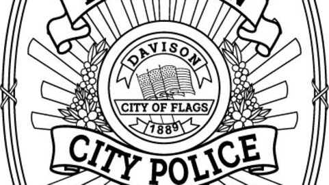 Davison City Police Chief Badge vector file, svg dxf file for laser cutting, laser engraving, Cricut cut file, cnc router file, EZ Cad file