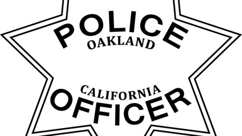 Oakland CA Police Officer Star Badge Without Number vector file, svg dxf file for laser cutting, laser engraving, Cricut cut file, cnc router file, EZ Cad file