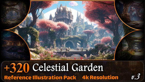 320 Celestial Garden Reference Pack | 4K | v.3