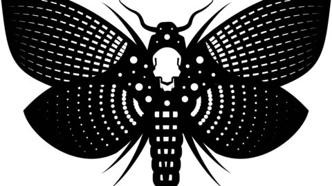 Death head Insect, svg vector file, laser cut file, cricut file, engraving file, cnc cut file, Eps file